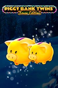 Piggy Bank Twins Xmas